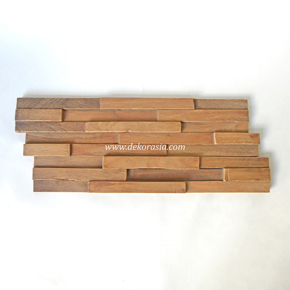 Wall Cladding Square Teak 323 Natural, Wall Cladding for Decoration